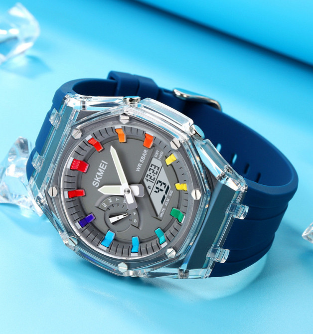 Skmei 2100BU Blue SBR Киев - изображение 4