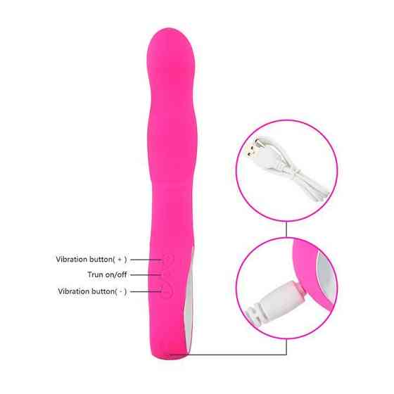 Вібратор для стимуляції точки G USB - Рожевий - Вібратори Вінниця