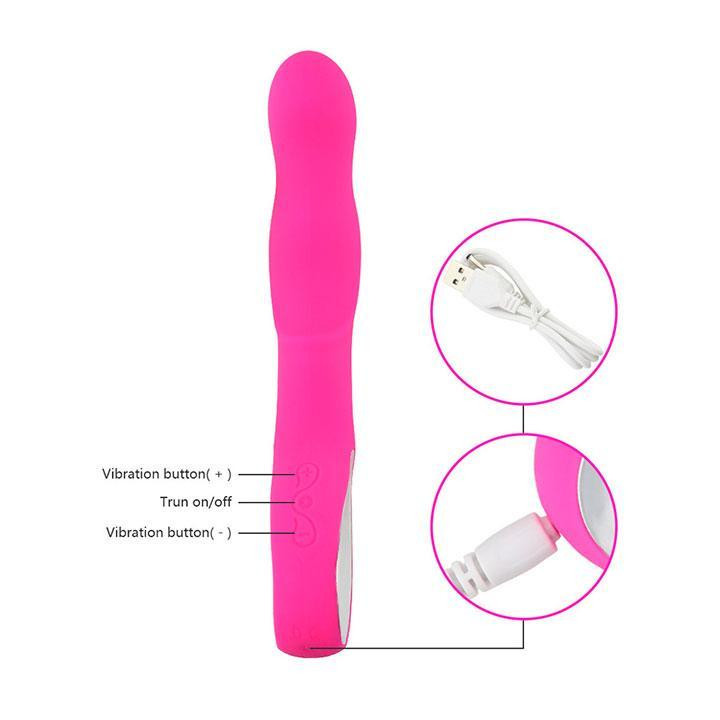 Вібратор для стимуляції точки G USB - Рожевий - Вібратори Вінниця - фото 6
