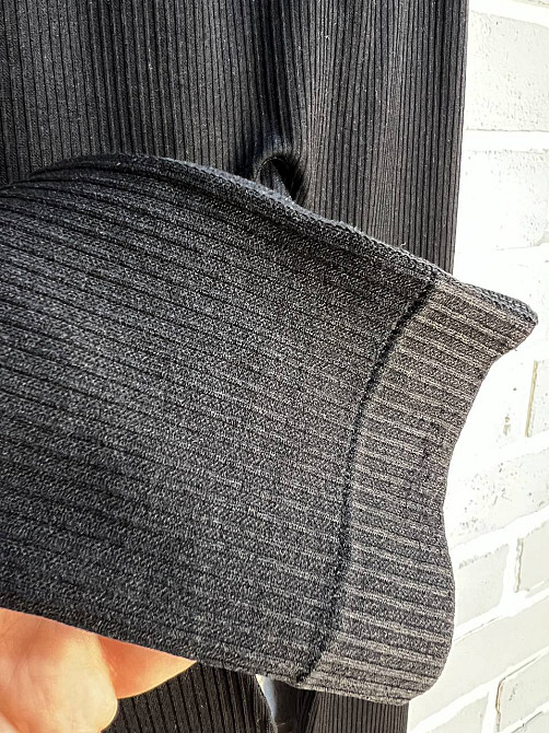 Лосины женские Kenalin 0923 рубчик широкий пояс эффект пуш-ап one size черные, черный, one size Киев - изображение 15