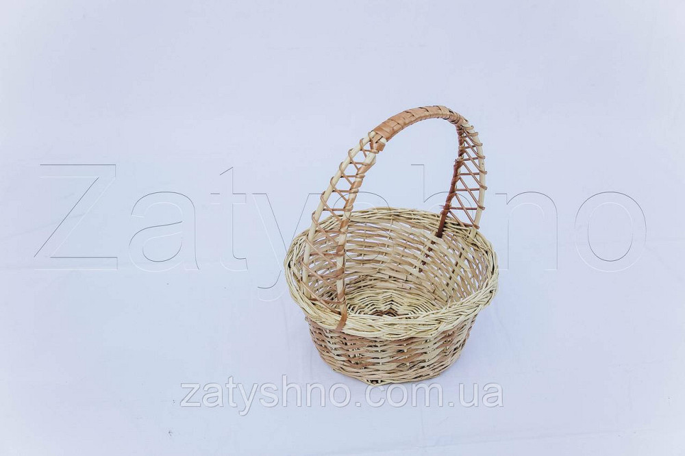 Пасхальная корзина из лозы | пасхальний кошик | плетёная корзина для пасхи с лозы Киев - изображение 3