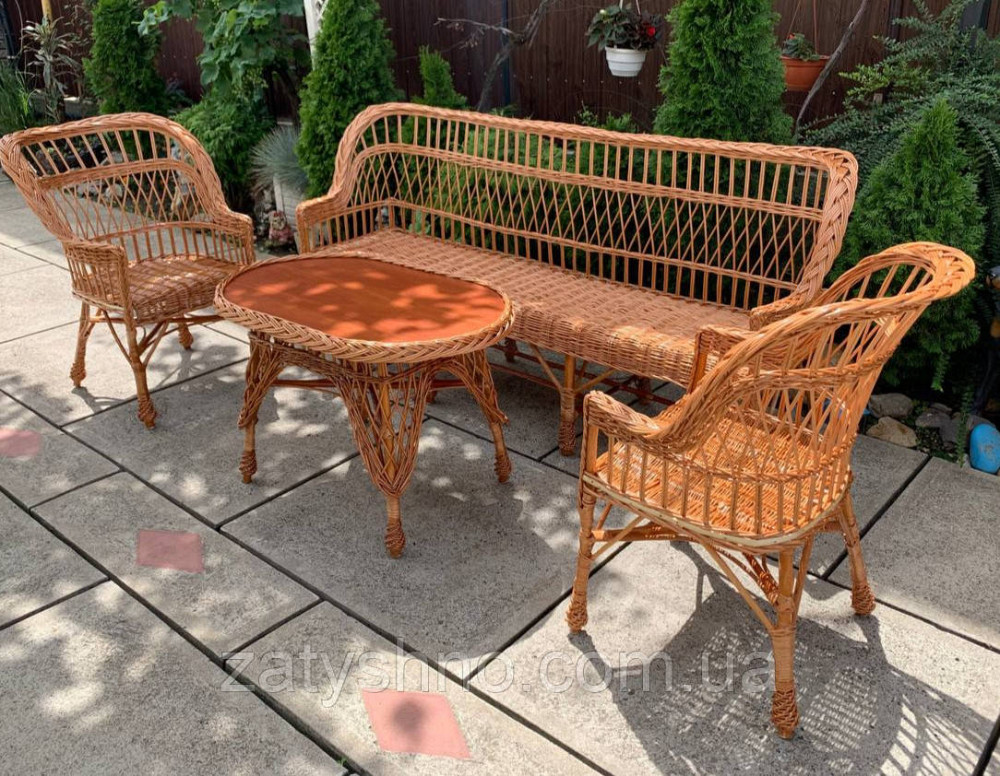 Садовый комплект плетеной мебели Киев - изображение 2