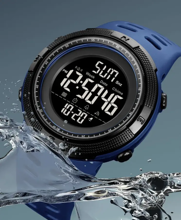 Спортивний наручний годинник Skmei 2070 (Сині з чорним циферблатом) Київ