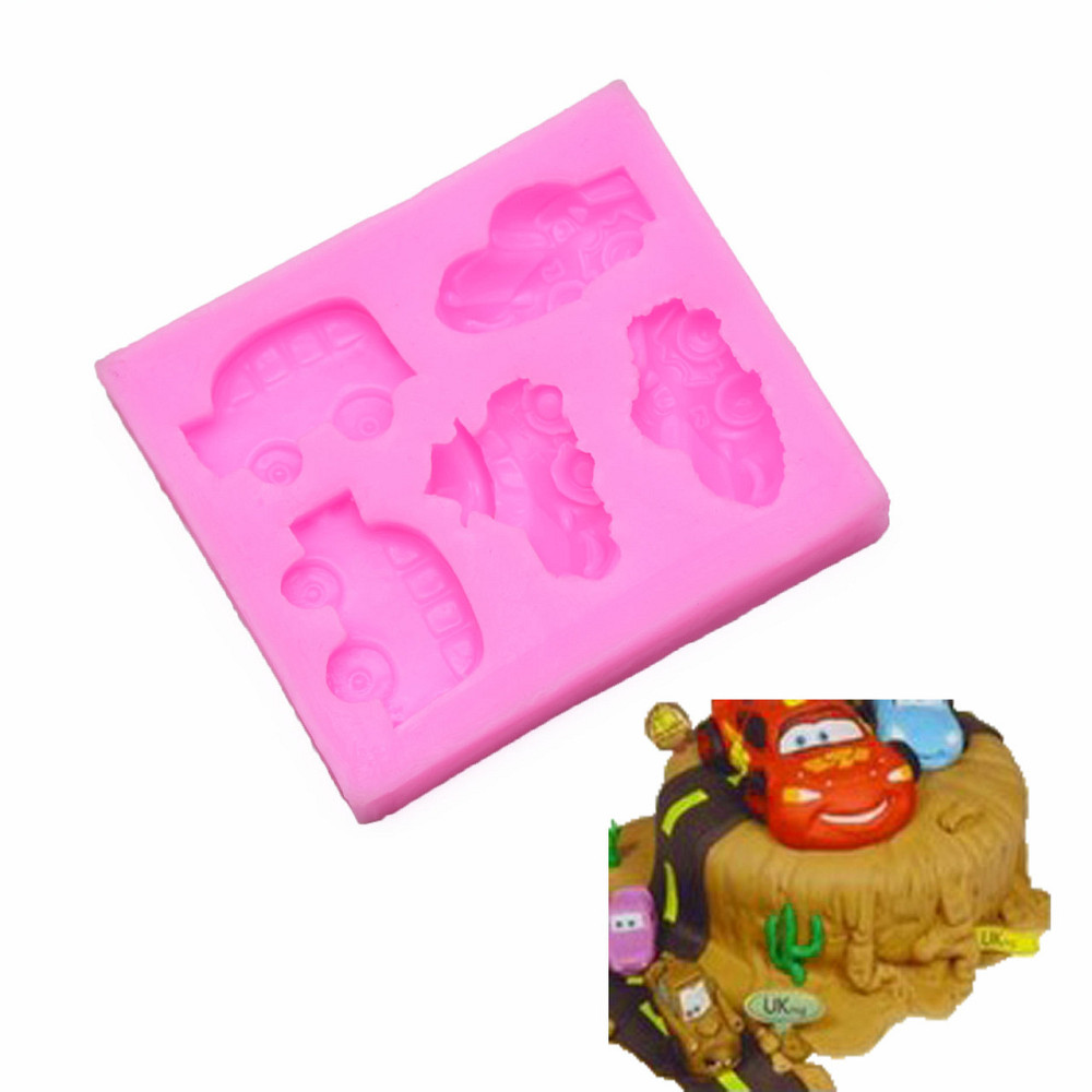 Молд силиконовый Тачки 64 на 74 мм розовый Киев - изображение 9