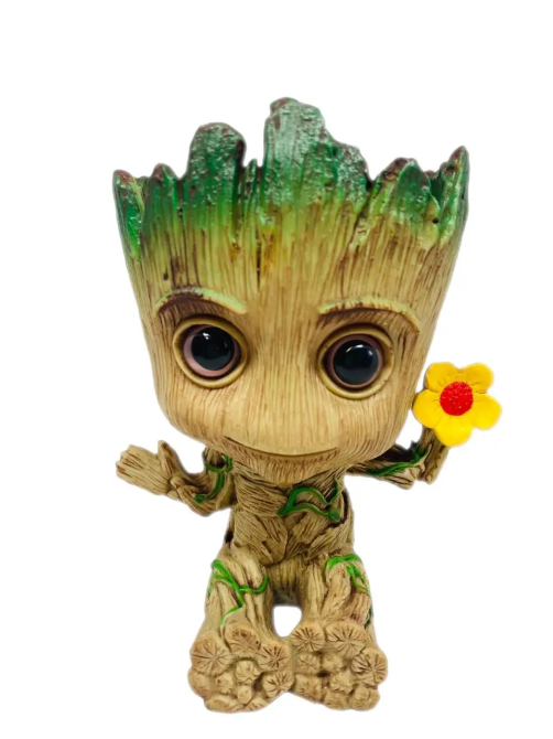 Горщик Грут Groot G8 Малюк з квіткою + стабілізований мох (Зелений) Вінниця - фото 8