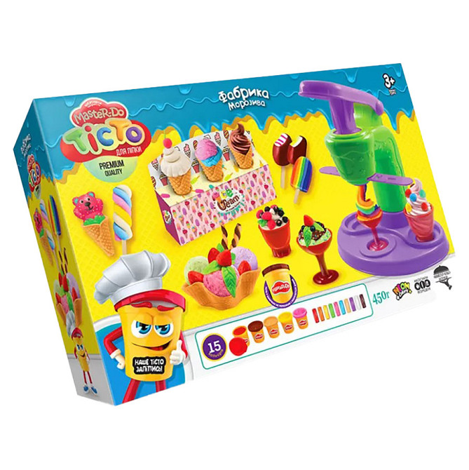 Дитяче тісто для ліплення "Master Do" Фабрика морозива TMD-06-01 з пресом Вінниця - фото 1