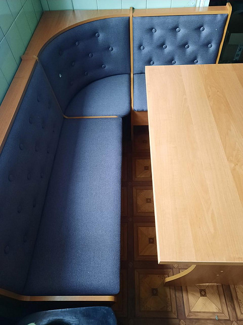 Куток Сімейний на кухню з столом та табуретами (правий/лівий) 154х114 см - комплект Вільха Львів - фото 4