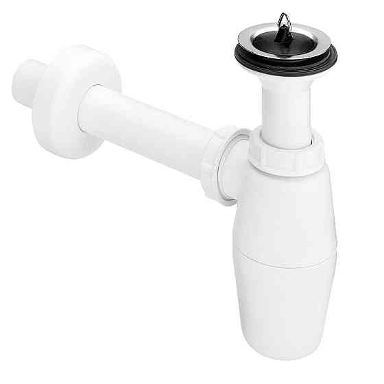 Сифон для раковини VIEGA 1 1/4 x 1 1/4″ пластик білий бутил. з/г 573966 (103927) (000000811) Київ