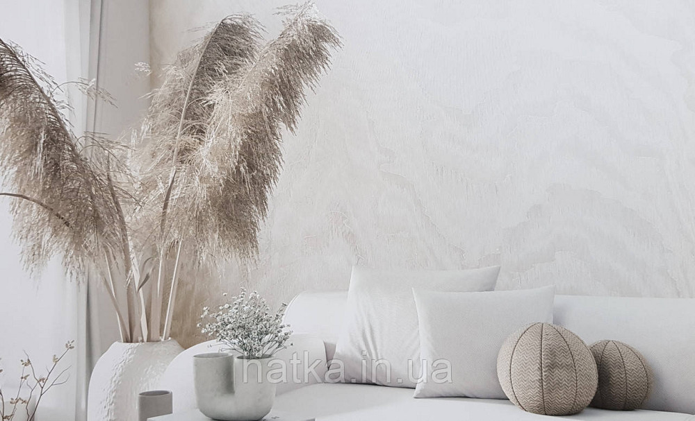 Обои виниловые на флизелине Marburg Lava метровые абстракция волны белые с серебром Киев - изображение 3