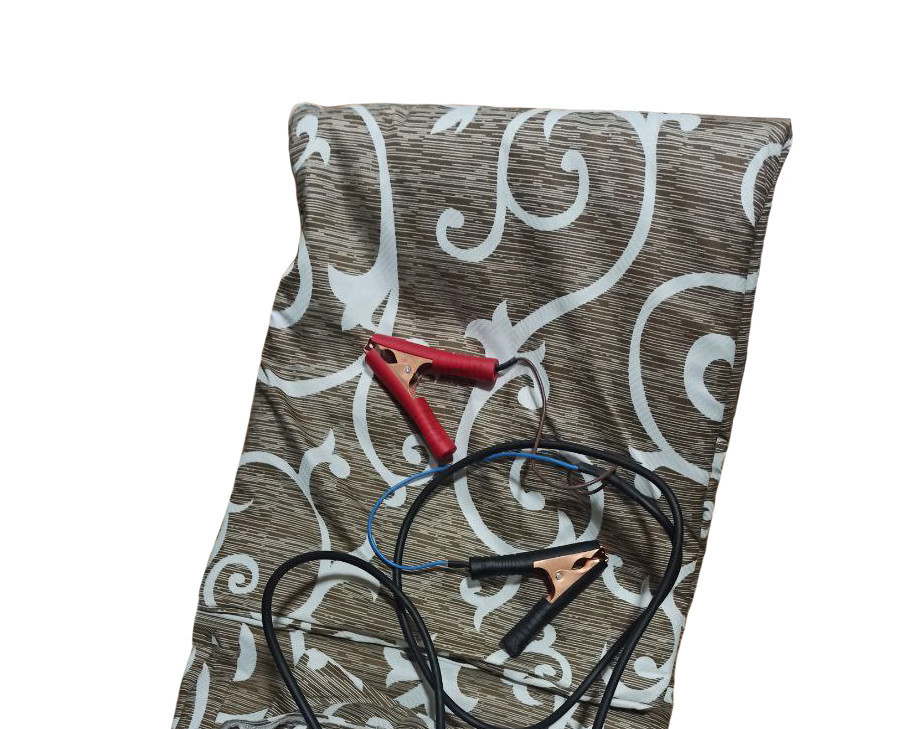 Електроковдра від акумулятора 12v 145х165 см 12 V, біло-коричнева Вінниця - фото 2