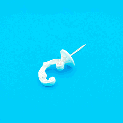 КРЮЧОК ДЛЯ ШТОР ЛИРА Белый Бровары - изображение 1