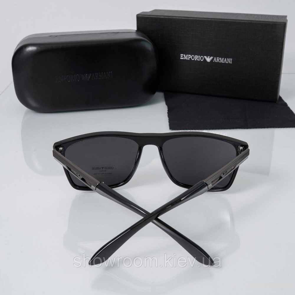 Чоловічі сонцезахисні окуляри Armani з поляризацією (0566) Київ - фото 3