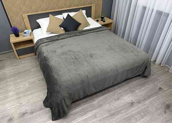 Плед-покривало Decorator WellSoft 150х210 см однотонний Сірий (87-291) Київ