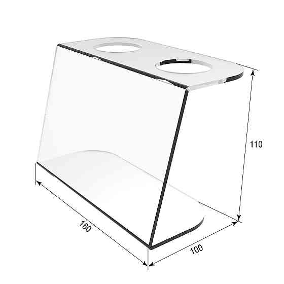 Підставка EKOSTAR для вафельного ріжка на 2 шт. Акрил 3 мм Київ