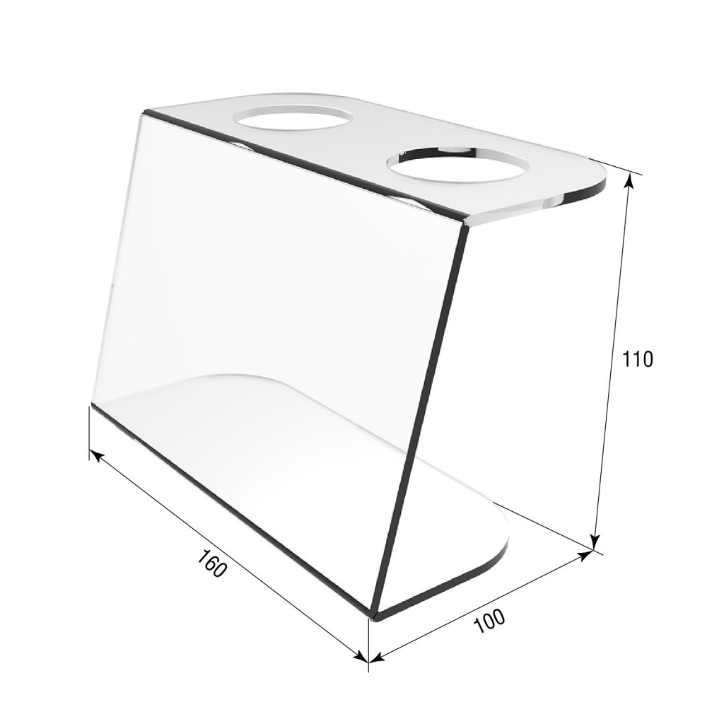 Подставка EKOSTAR для вафельного рожка на 2шт. Акрил 3 мм Киев - изображение 3