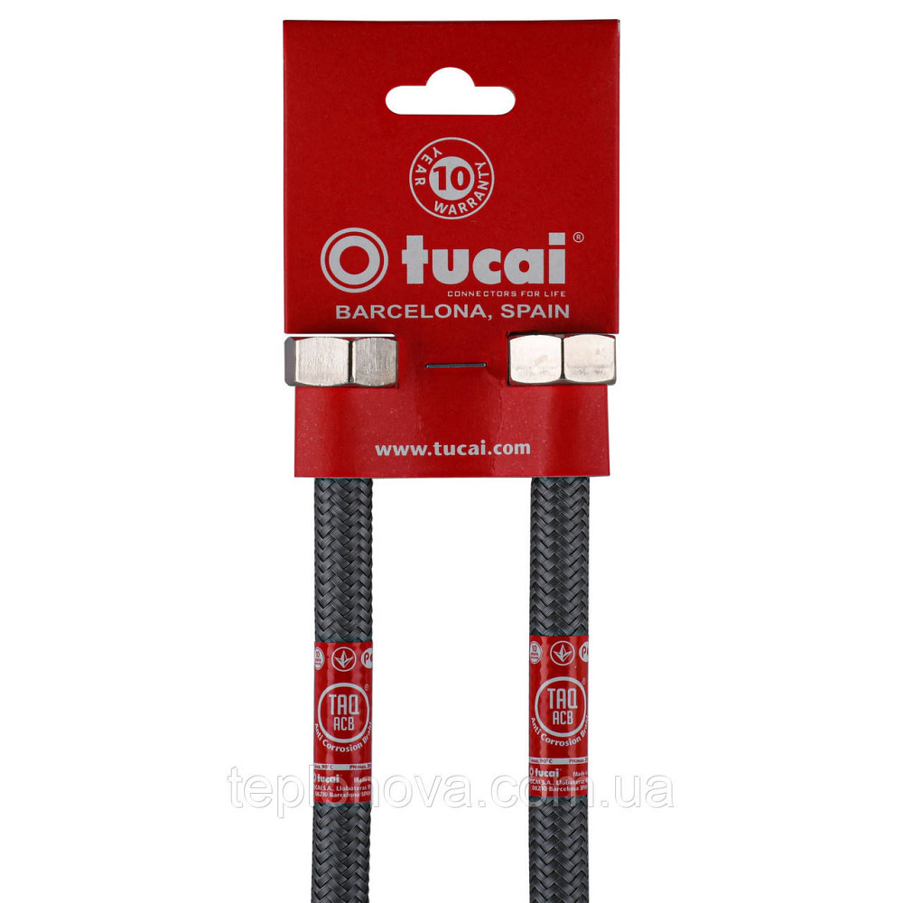 Шланг для змішувача TUCAI М10х1/2" 1,0 м АНТИКОРРОЗІЯ TAQ GRIF ACB 206223 ПАРА Чернівці - фото 2
