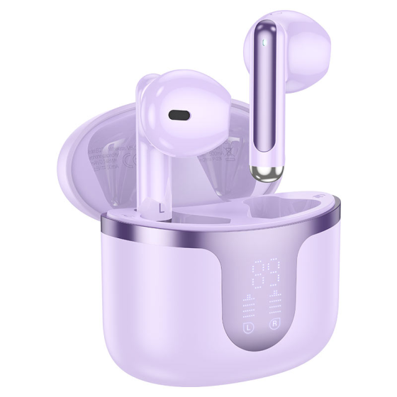 Бездротові навушники HOCO EQ7 Snowflake фіолетові Київ