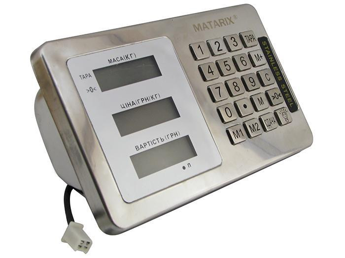 Весы товарные со счетчиком цены MATARIX MX-423 350кг 40*50F для бизнеса Одесса - изображение 3