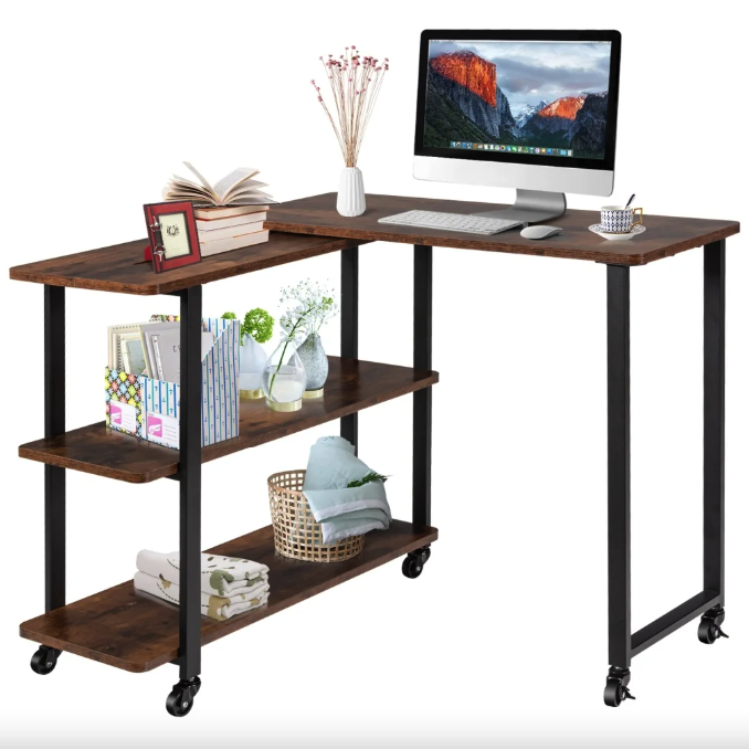 Стіл L-подібний Costway King обертовий в стилі Loft Київ - фото 9