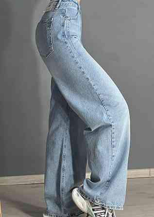 Джинси жіночі Its Basic 2499-3-4 Wide Leg jeans з високою талією широкі рівні від стегна з виточками на стегнах блакитні, блакитний, 40, 40, 78 см, 10 Київ