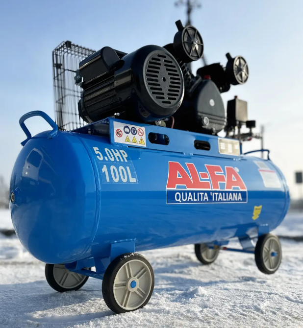 Масляный поршневой компрессор AL-FA ALC 100-2 : 100л, 3.8кВт, 10бар (ALC-100-2) Киев - изображение 7