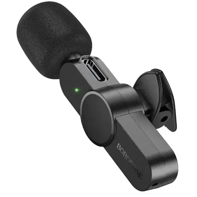Мікрофон бездротовий цифровий IP Borofone Trophy Lavalier BFK12 петличний, акумулятор 80 mAh Одеса - фото 7