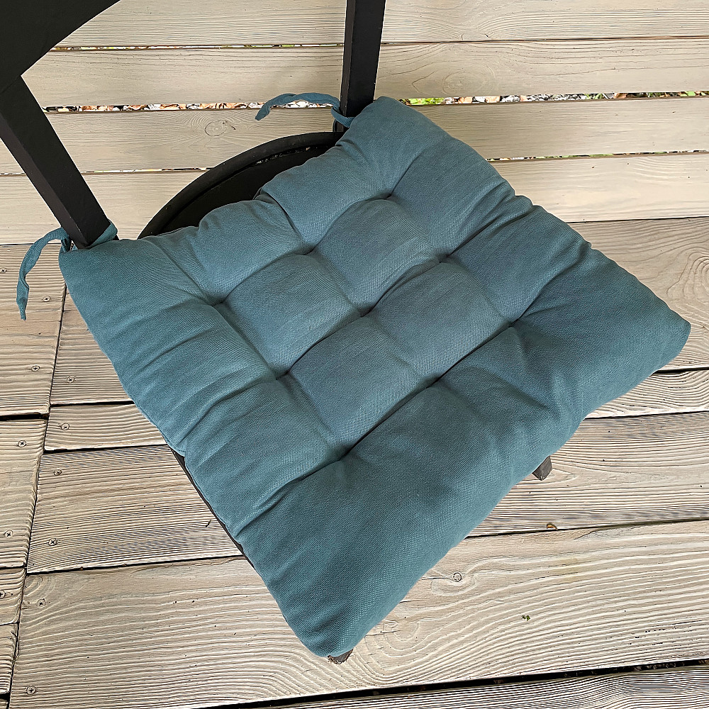 Подушка для стільців (40x40х5 см) Decorator Sparta колір сіро-блакитний 84-072 Київ - фото 1