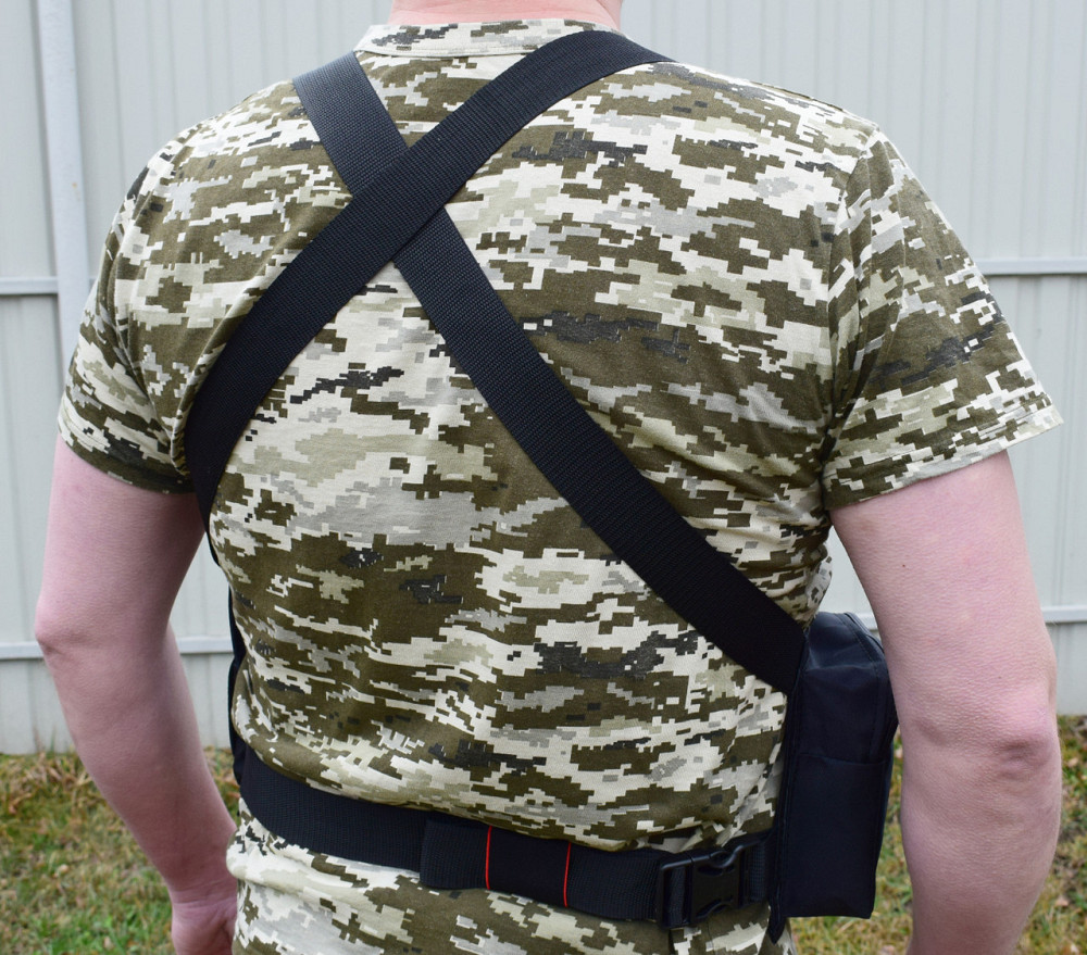 Жилет розвантажувальний з карманом Novator G-3 Black Київ - фото 4