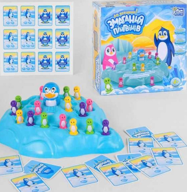Гра настільна Fun Game 93296 Змагання Пінгвінів моркві перегони. Київ - фото 7