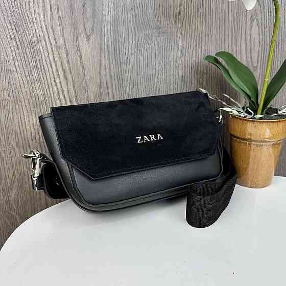 Маленька жіноча сумочка клатч замшева стиль Зара, міні сумка на плече Zara ( 22172 ) Харьков