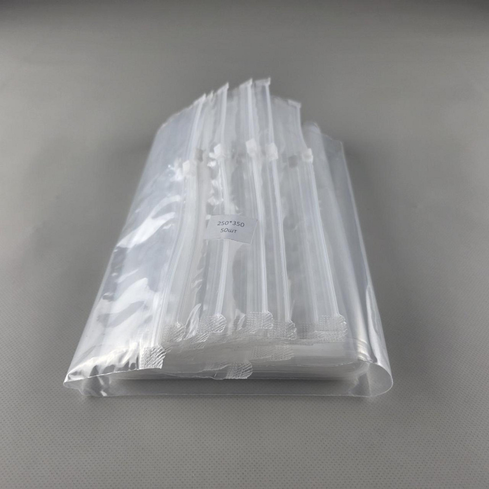 Пакет із замком слайдером (бігунком) 25х35/50 мкм (50 шт.) (1 пачка) Харків - фото 2