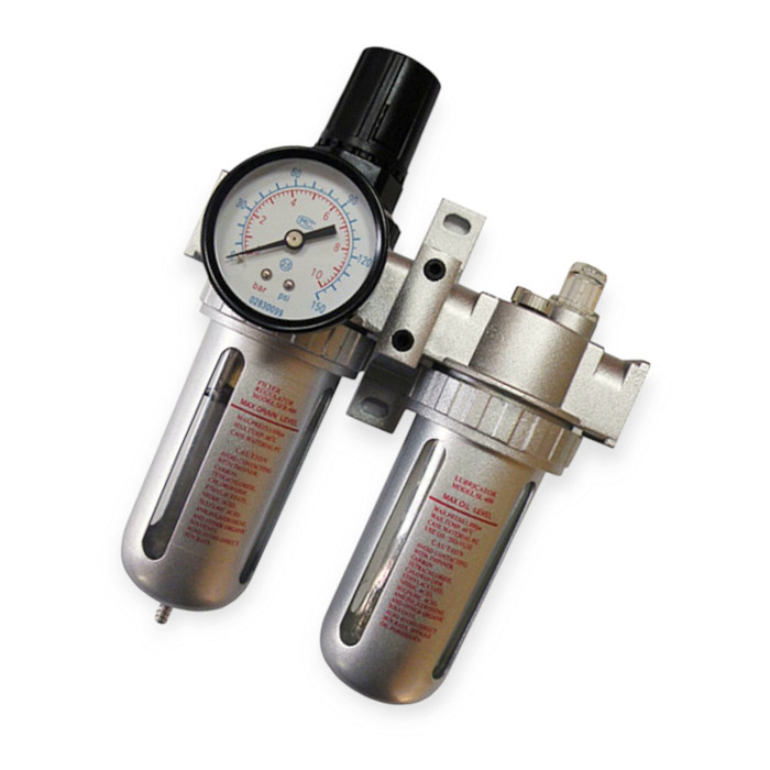 Блок повітря 1/2" фільтр, редуктор, маном, маслозбагачувач підготовки Мукачево - фото 1