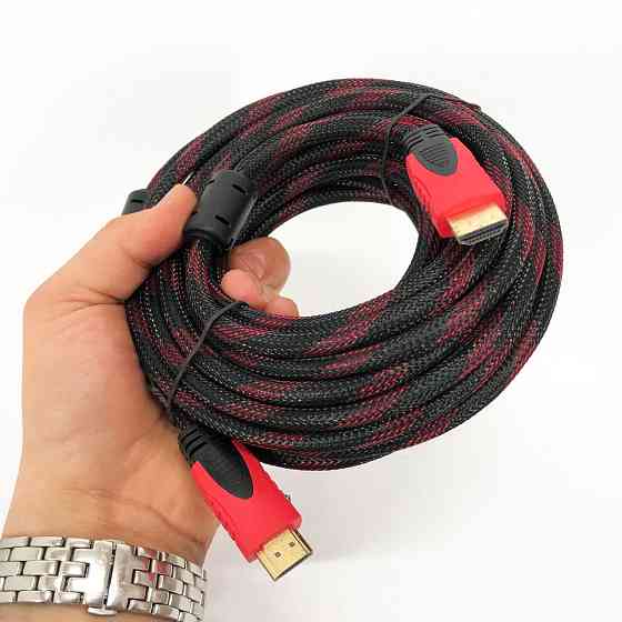Кабель HDMI - HDMI 10m усиленный в обмотке 10м шнур EI-89 Львов