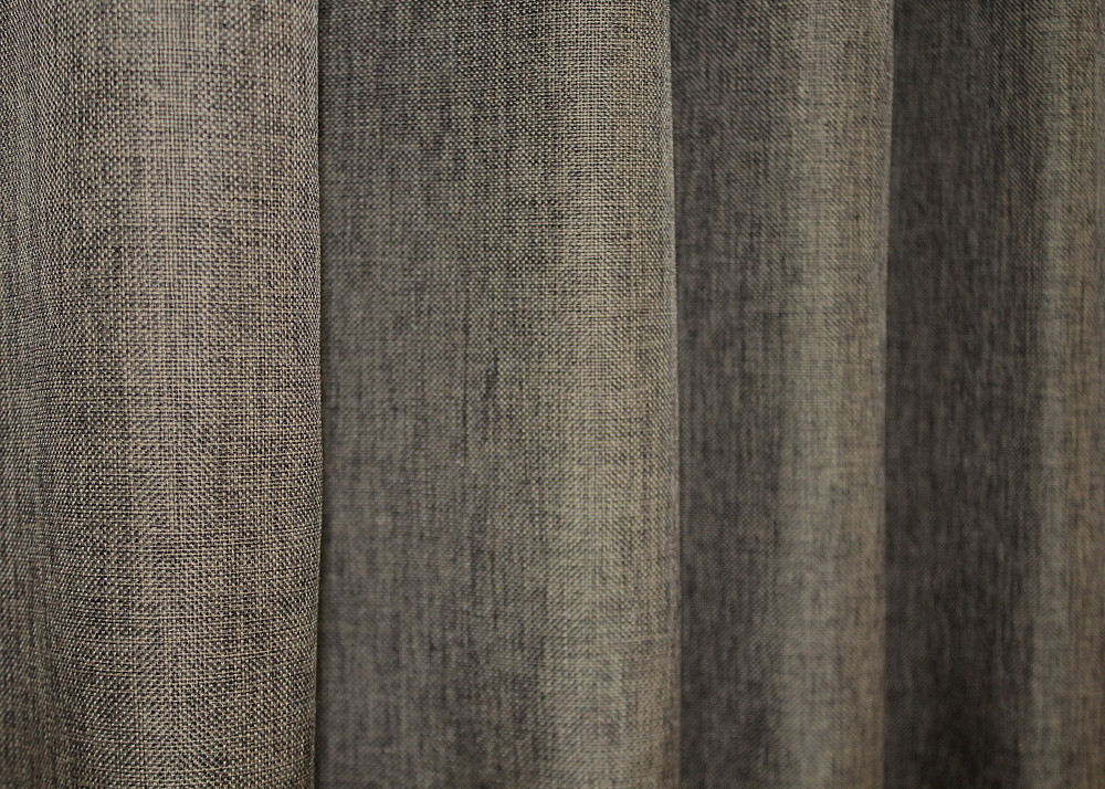 Комплект коротких штор VR-Textil Лен Мешковина № 359ш Темное какао 130х170см 2 шт (35-0127) Киев - изображение 7