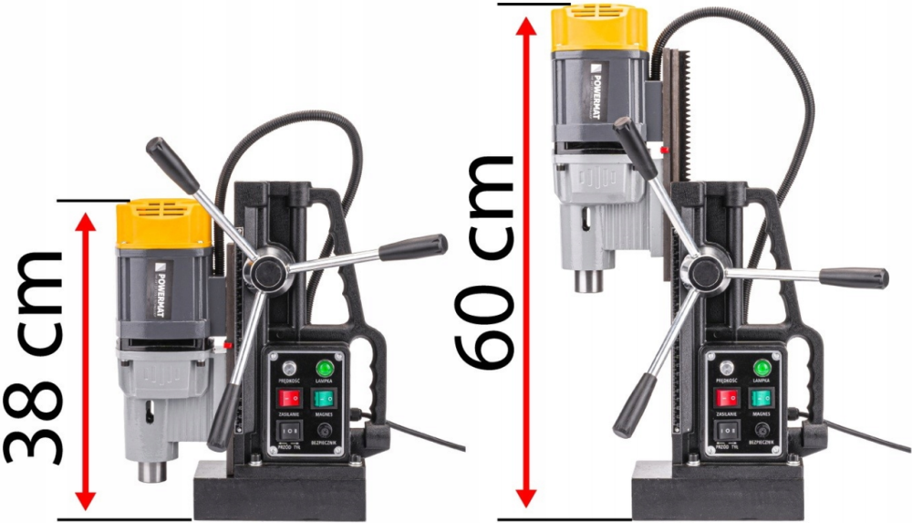 Свердлильний верстат магнітний 2100Вт Powermat 230В (Польща) Київ - фото 10