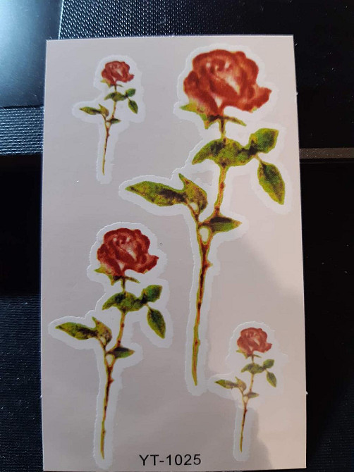 Татуровка "Розы" - 9,5*6см Київ - фото 1