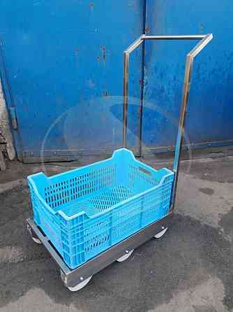 Візок для євро ящиків з ручкою Київ