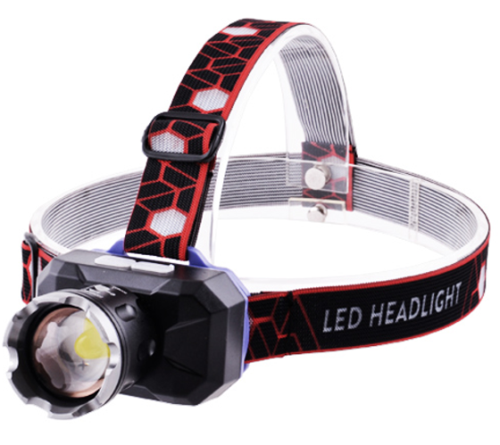 Налобний ліхтар PL-200, акум., ЗУ MicroUsb, зум Дніпро