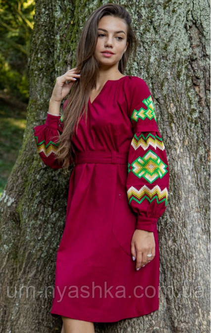 Жіноча вишита сукня на льоні Христина Кривий Ріг - фото 9