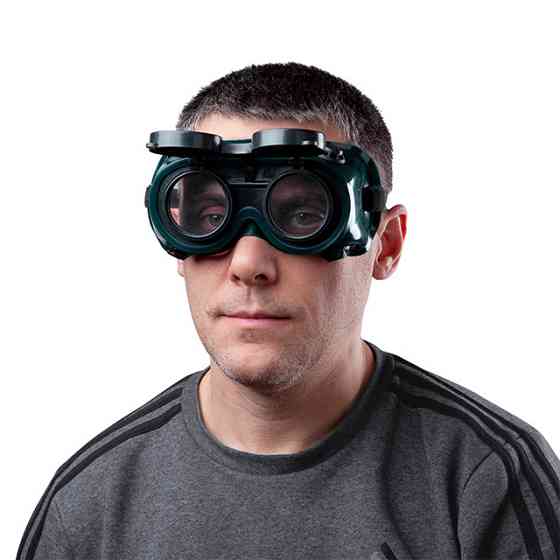 Окуляри зварювальника INTERTOOL SP‑0023, захист від УФ та ІЧ променів, світлофільтр Г2 окуляри зі світлозахисним склом Львів