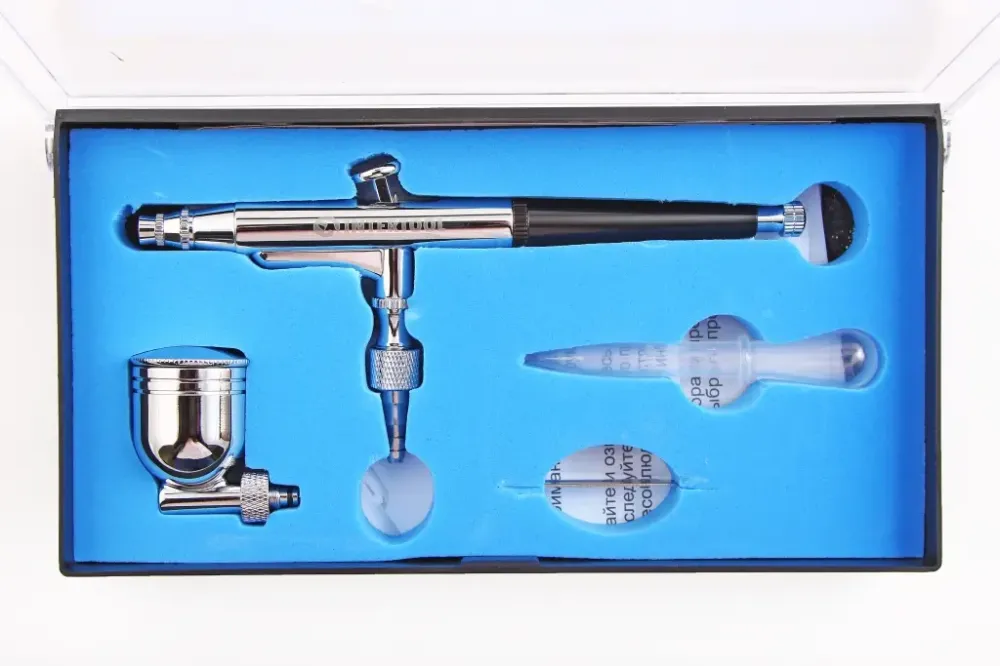 Аерограф міні-контроль з верхнім металом, Intertool Вінниця - фото 2