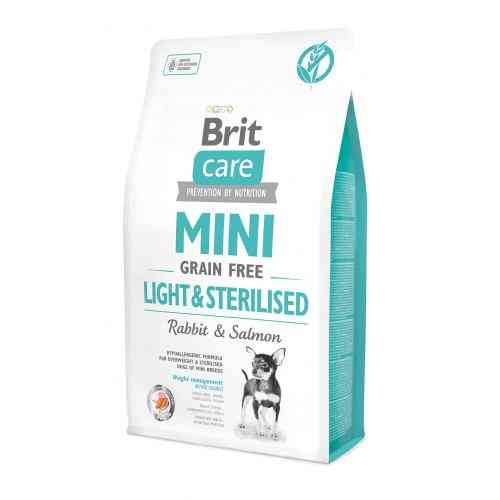 Корм сухой Brit Care Grain Free Mini Light and Sterilised для взрослых собак мелких пород с лишним весом или стерилизованных Киев