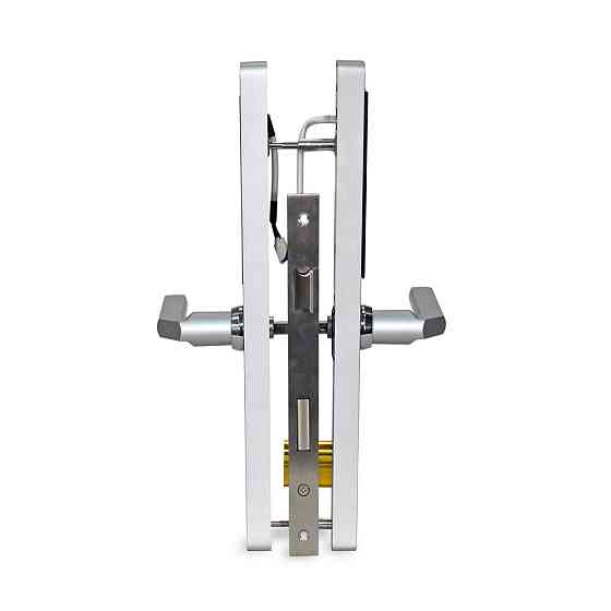 Замок біометричний автономний Trinix TRL-5105BTF Silver Right з Bluetooth, зчитувачем відбитків пальців і карт Mifare (65-00019) Киев