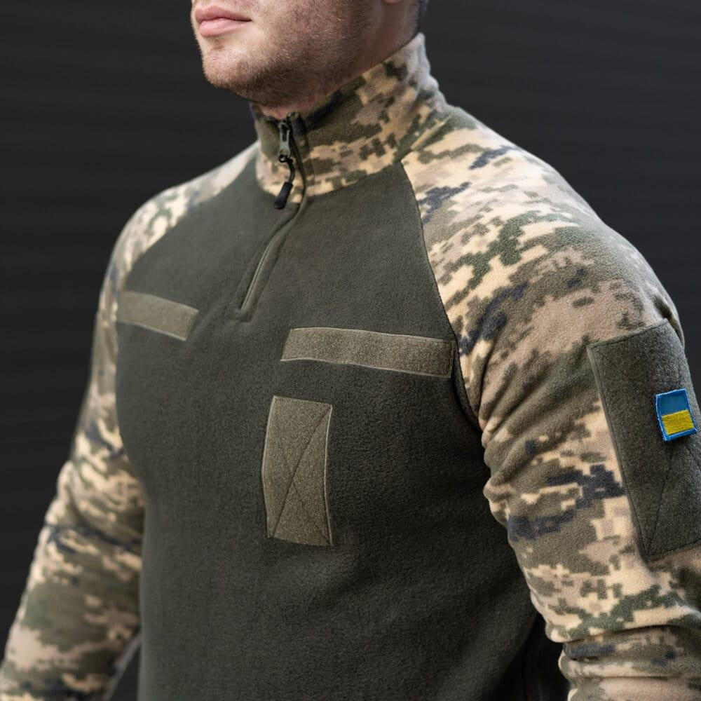 Толстовка чоловіча на блискавці тактична Freedom військова з липучками Київ - фото 5