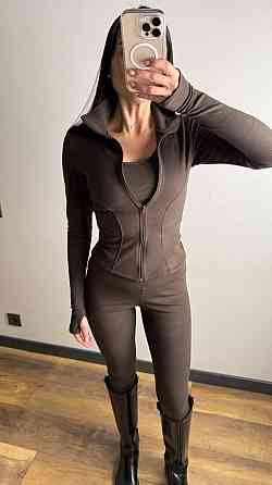 Жіночий термо костюм трійка: кофта топ і лосини трикотаж пума Одеса