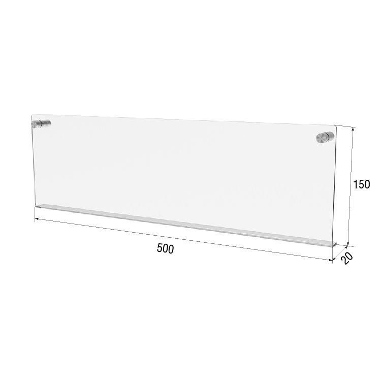 Полиця EKOSTAR настінна 500х150 Київ - фото 3