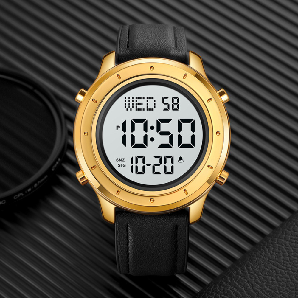 Skmei 1864LGDWT Gold-White Leather SBR Киев - изображение 4