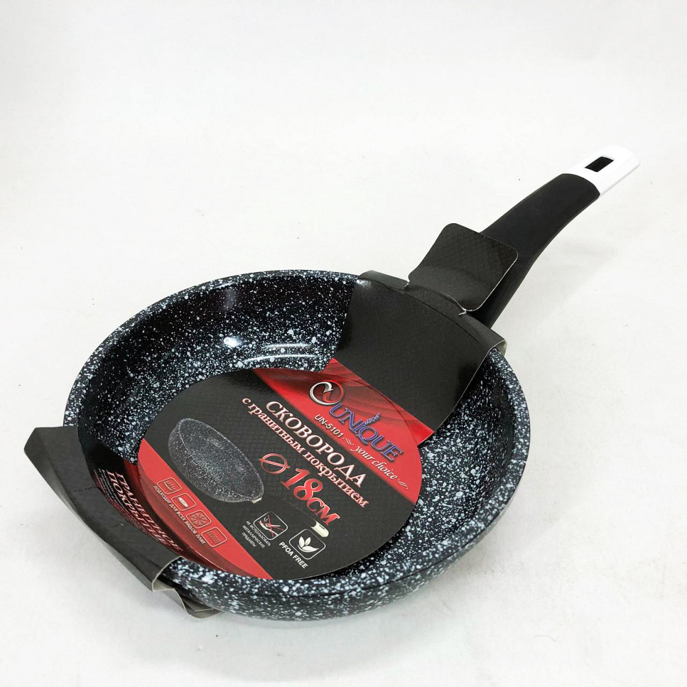 Сковорода для повара Unique UN-5101 18 см, Качественная сковорода для жарки, Практичная сковородка RB-26 Львов - изображение 5