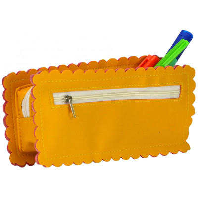 Пенал Cool For School 1 відділення Жовтий (J-2609-yellow) Вінниця - фото 2