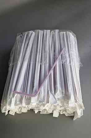 Трубочка гофра d4.8-21см у індивід. упаковці Смуга (200 шт) Харків